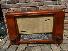 Telefunken German Tube Radio AM FM SW LW record Operette 52  Working See Video picture
