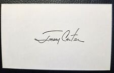 AUTOGRAPHED President Jimmy Carter SIGNED 3x5 Index Card POTUS AUTOGRAPH Reprint picture