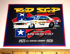 Don Carlton 1975-1976 Colt ROD SHOP DODGE Pro Stock NHRA Racing Sticker Decal picture