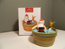 Hallmark Keepsake Warmest Holiday Wishes Hot Tub Santa Sound Ornament 2022 picture