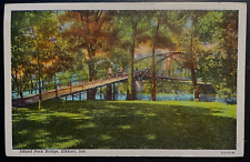 Vintage Postcard 1954 Island Park Bridge, Elkhart, Indiana (IN) picture