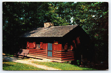 Original Vintage Postcard Lake Hope State Park Cabin State Forest Zaleski Ohio picture