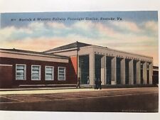 1940 Norfolk Western Railway Passenger Station Roanoke Virginia Postcard picture