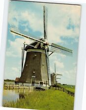 Postcard Stepwise pumping-mills of the Driemanspolder, Leidschendam, Netherlands picture