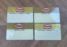 Lot Of 4 Vintage 70s Texaco Travel Credit Cards (Read Description) picture