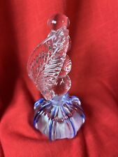 Perfume Bottle +Stopper vintage Pairpoint Gunderson ART GLASS LEAF Small chip picture