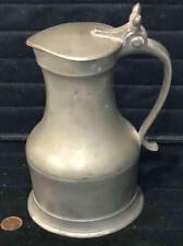 Antique Pewter Flagon, Acorn Finial, Probably Continental, c. 19th Century picture