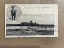 Postcard Newport RI Rhode Island Eastons Beach Bathing Pavilion Vintage UDB picture