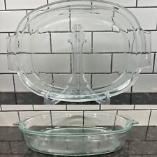 Vintage Pyrex Corning Clear Casserole Roaster/ Baking Pan Dish #704 picture