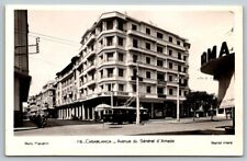 Casablanca  Morocco  General D'Amade Avenue    Postcard picture