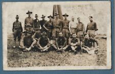 464   Vintage RPPC Real Photo Postcard Unidentified Group Of WWI Soldiers picture