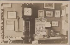 Bair&Lane Office Interior Greensburg PA Calendar,Clock,Phone 1916 RPPC Postcard picture