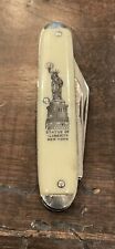 Statue Of Liberty Vintage Pocket Knife Made In USA. picture