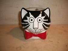 Vintage Kliban Cat Head Red Bowtie Coffee Cup Mug Figural Sigma The Tastesetter picture