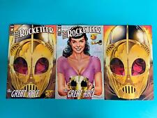 3x ROCKETEER The GREAT RACE Comic # 3 ~VARIANT A B 1:10 ~ DAVE STEVENS ~ NEW picture