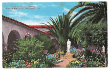 San Diego California c1940's Mission Church Inner Court, Garden picture