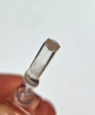 Rare Gem Clear Phenakite Drillbit Twin Terminated Natural Crystal - Burma 8.6 Ct picture