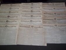 1830-1832 NATIONAL GAZETTE & LITERARY REGISTER NEWSPAPER LOT OF 17 - NP 1428 picture