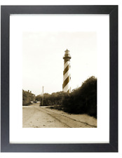 1902 Anastasia Light House Saint Augustine Florida Matted & Framed Picture Photo picture