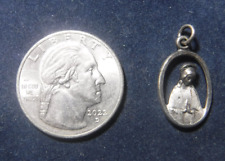 Mid Century Scapular Medal, Sterling Silver picture