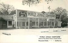 Postcard RPPC 1950s California Thousand Oaks World Jungle compound 23-11447 picture