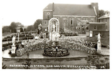 RPPC Dickeyville Wisconsin WI c1940's Patriotism In Stone J Seidl Photo Postcard picture