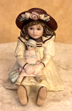 Jan Hagara Figurine Barbara With Doll C22341 Sitting Down Porcelain Number 1664 picture