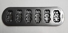 WILTON Easter Bunny Cookie Pan Mini Baking Cake Mold Non Stick 6-Cavity picture