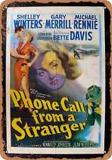 Metal Sign - Phone Call From a Stranger (1952) - Vintage Look picture
