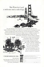 1962 San Francisco: Welcome Mat Mile Long Vintage Print Ad picture