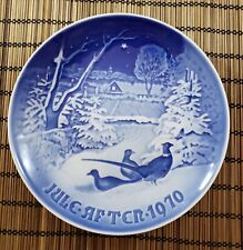 Vintage B & G 1970 Collector Plate Denmark “Pheasants In The Snow At Christmas” picture