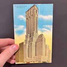 The Lincoln Building New York City 1934 Vintage Postcard picture