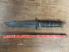 EARLY Rare WWII 1st Variation Ka-Bar Mark 2 Fighting Knife Sheath Trench picture