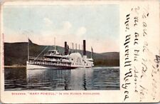 RARE- Triple Postmarked - Steamer Mary Powell In Hudson Highlands NY Postcard  picture