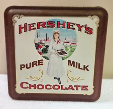 Vintage 1992 Hershey's Pure Milk Chocolate Hershey Girl Vintage Tin Edition #2 picture