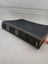 Holy Bible Nelson Revised Standard Version Genuine Leather Bound 1952 Vintage picture