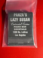 MATCHBOOK - PANZA'S LAZY SUSAN PIANO BAR - LOS ANGELES, CA - UNSTRUCK picture