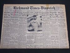 1934 DEC 8 RICHMOND TIMES DISPATCH NEWSPAPER - POST SOARS 50,000 FEET - NP 2409 picture