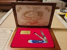 Case Bobby  Allison Hard Charger Trapper Knife Collectors Wood Box NOS picture