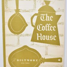 1960s The Coffee House Restaurant Menu Biltmore Hotel Madison Ave New York City picture