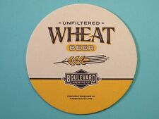 Beer Brewery Coaster: BOULEVARD Brewing Unfiltered Wheat ~ Kansas City, MISSOURI picture