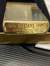 Zippo Lighter UNFIRED 1932-1982 Solid Brass 50th Anniversary Commemorative w/Box picture