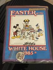 RARE Disney Easter at the White House 1985 SIGNED PROGRAM WITH PIN SEALED picture