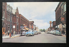 Postcard Gananoque King Street Ontario Canada Vintage Cars Rexall Drugs picture