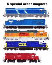 Special Order 5 magnets (NS former CEFX, GECX, WFRX, CSX, HLCX) by Andy Fletcher picture