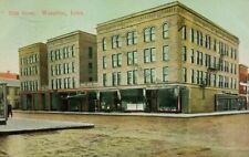 Vintage postcard Ellis Hotel Waterloo Iowa Waterloo postmark  A2-354 picture