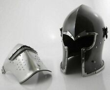 Deluxe Super Medieval Barbute Helmet Barbuta Closed Armour Helmet Knight Helmet picture