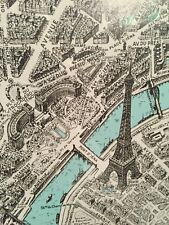 Large Paris Map by Georges Peltier, 1959, produced by Blondel La Rougery  picture