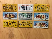 Alaska license plate , plates 2009 -2018   9 Expired LOT picture