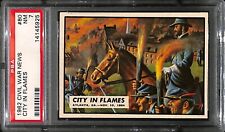 1962 Topps Civil War News #80 City in Flames PSA 7 NM 7241 picture